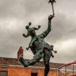 photo of a jester sculpture