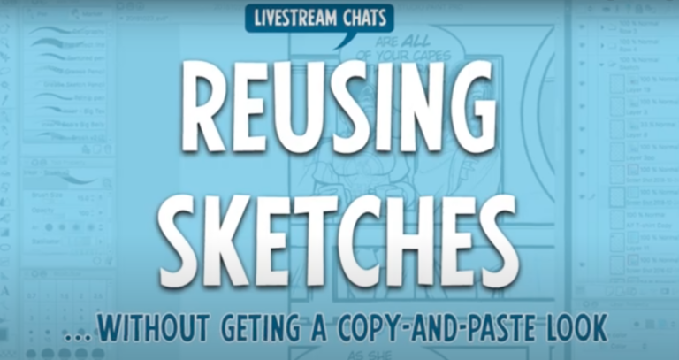 Webcomics Confidential: Sketch Layers in Clip Studio