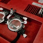 opened box with optical lenses and rim